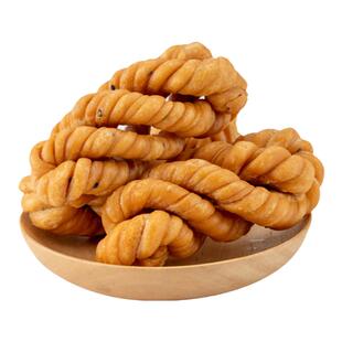 河南特产宁平手工老式硬麻花咸酥脆小麻花8090传统糕点休闲零食