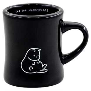 素生家居原创丝滑猫情侣陶瓷咖啡杯马克杯2024新款可爱水杯330ml