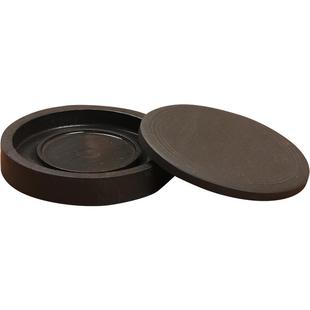 紫芳斋 4寸小砚台带盖特价包邮学生初学者墨盒书法用品墨盘墨池碟文房四宝砚台原石天然螺纹砚墨条墨汁墨块用