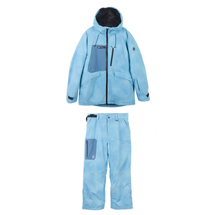 【特惠价】DOLL韩国加棉滑雪服套装防水女拼色滑雪衣宽松女单板男