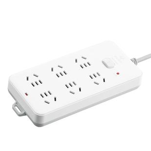 公牛插座接线板插排插线板拖线板插板六孔排插家用宿舍办公大间距