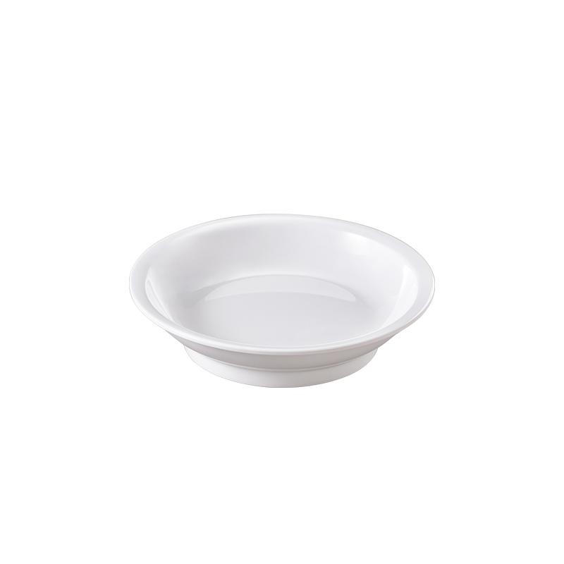 仿瓷小碗菜圆形塑料小吃凉菜盘子中式快餐打菜蒸菜碗商用印字LOGO