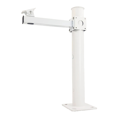 围墙监控立杆室外停车场道闸照车牌摄像头立柱监控支架76管横臂枪