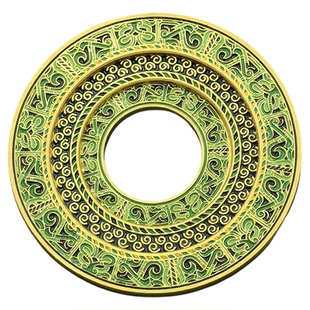 山东博物馆 鲁国大玉璧多层金属冰箱贴磁吸贴文创礼品送礼送朋友