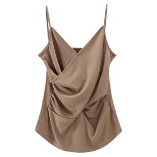 夏季新款韩版纯白修身显瘦纯色简约性感小吊带短款内搭打底背心女