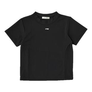MOUSSY 夏季新品小高领简约两色短款短袖T恤女010IS480-6731