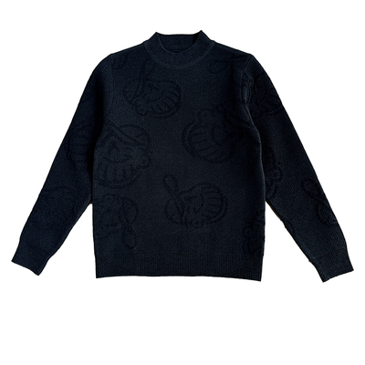 冬季加绒加厚毛衣男半高领内搭