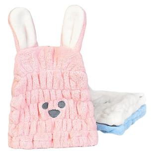 儿童干发帽超强吸水速干女童干发浴帽子擦头发毛巾宝宝洗头包头巾