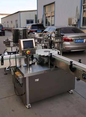 水彩颜料全自动灌装生产线自动上瓶机旋盖灌装自动贴标白胶罐装机