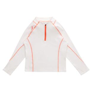 女童卫衣春秋加绒半拉链运动户外爬山保暖上衣儿童跑步抓绒打底衫