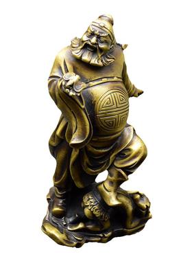 华擎纯铜钟馗摆件复古风客厅装饰