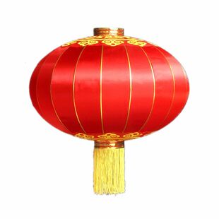 户外大红直径1.5米1.8米2米特大号春节元旦新年绸缎绒布铁口灯笼