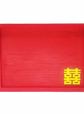 结婚托盘喜盘升子实木拜斗