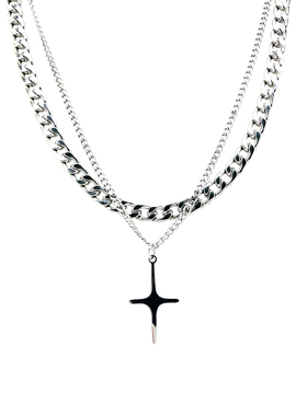 钛钢男女气质秋冬百搭项链