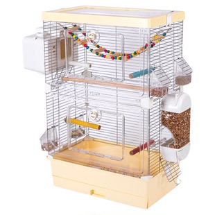 蜜袋鼯双层笼子亚克力大空间松鼠花枝鼠饲养笼透明大开门蜜笼别墅