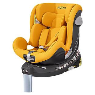 AVOVA新款加热通风小旋风F智能儿童安全座椅婴儿0-7岁360°旋转