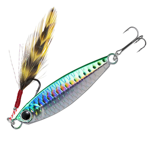 飘落铁板远投铁板路亚饵路亚铁板假饵远投全水仿真鱼鳞专用蓝色刀