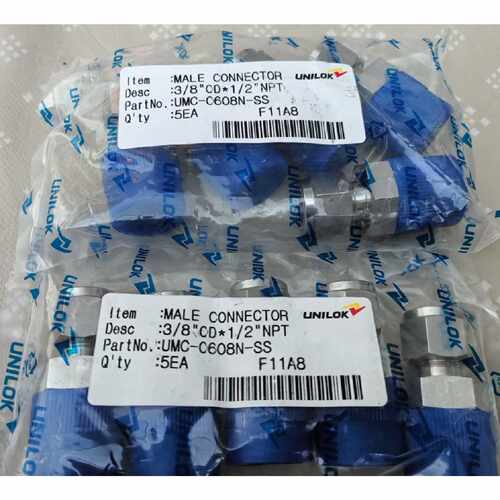 议价UNILOK  1/2NPT1/4 卡套转螺纹直接 全新原装