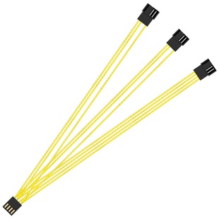 机箱风扇线小4Pin PWM一分多延长线 一分二 一分三 一分四转接线
