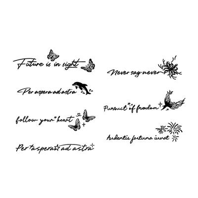 锁骨草本纹身贴一套八张维持2周