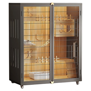 猫笼子室内猫舍猫窝家用豪华猫屋一体猫厕超大自由空间铁门猫别墅