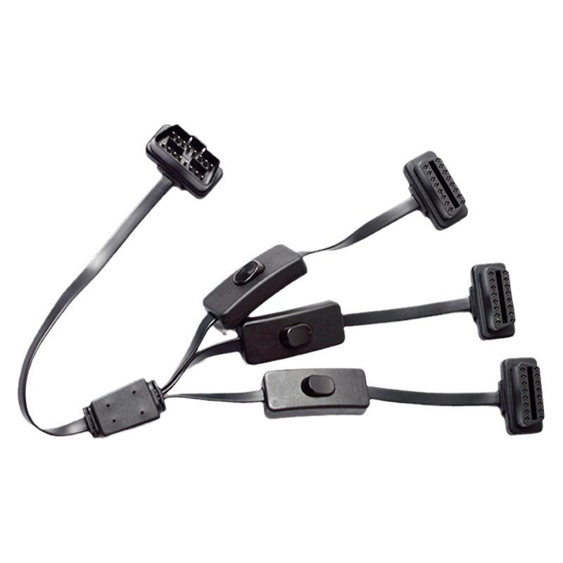 汽车OBD2一分二转接线16针