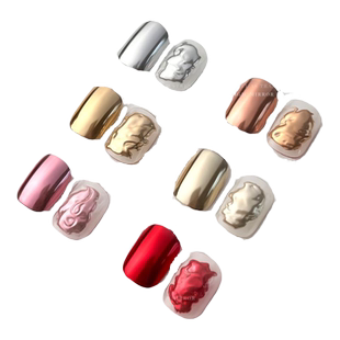 gaoy戈雅魔镜粉2.0 美甲店专用银色香槟金墨镜粉超亮镜面指甲饰品