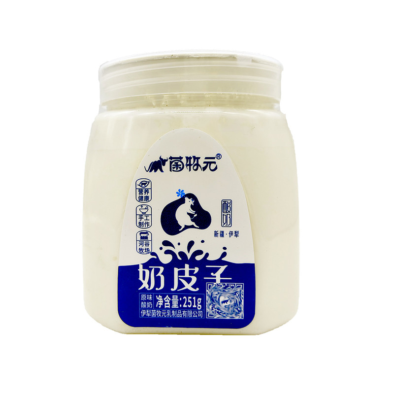 新疆牧菌元奶皮子酸奶251g*4罐