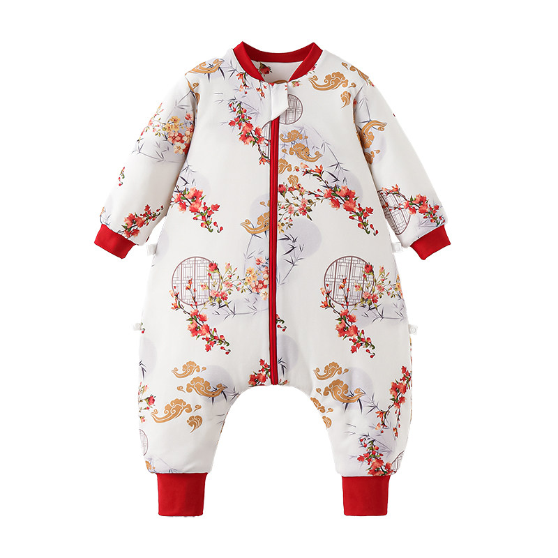 婴幼儿加厚分腿睡袋防踢被