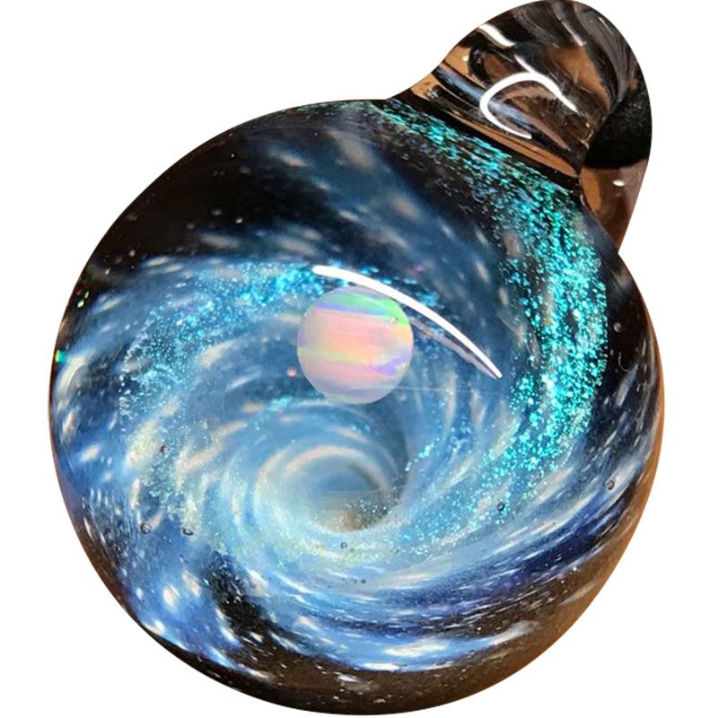 日本宇宙吊坠星空琉璃球生日礼物