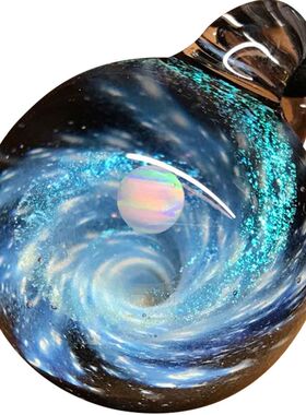 日本宇宙吊坠星空琉璃球生日礼物