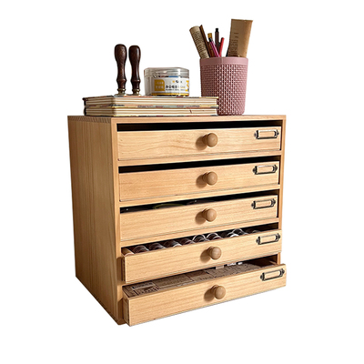晴天杂货铺木质a4文件分类收纳柜