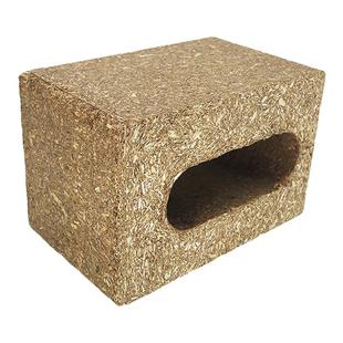 秸秆砖环保再生可回收材料桔梗构件艺术砖商场步行街室外艺术装置