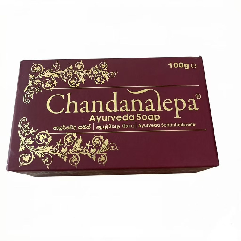 斯里兰卡chandanlepa阿育吠陀檀香肉桂姜黄精油皂卸妆洗脸香皂