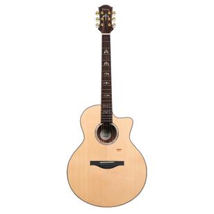 Trumon楚门新款280系列原声单板民谣吉他初学者进阶加装电箱41寸