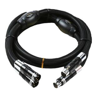 秋叶原单晶铜胆机前后级功放解码器XLR平衡卡侬头公母延长音频线