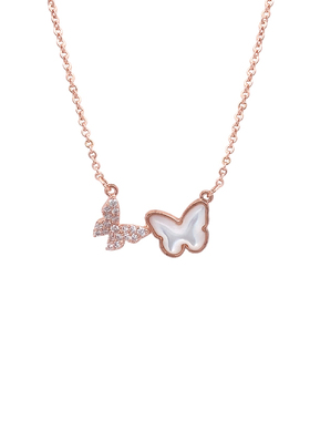 Chomel精致灵动蝴蝶吊坠锁骨项链