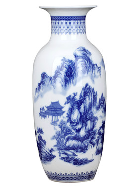 景德镇仿古富贵竹家居工艺大花瓶