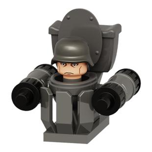 中国积木宇航战机士兵马桶人VS摄像人系列拼插积木人仔益智小玩具