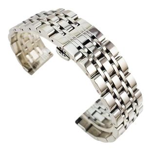 手表表带22mm钢带20男款表链18女士16金属不锈钢适用阿玛尼通用14