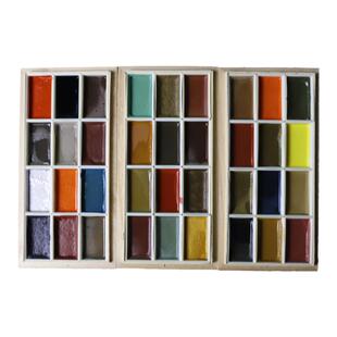 中国画颜料  36色 古法天然矿物颜料15毫升装