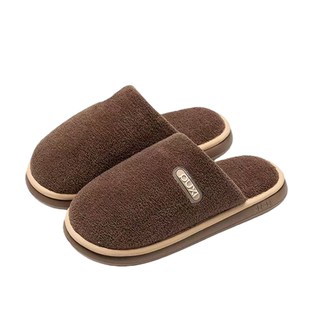 朴西棉拖鞋秋冬季男士新款室内家居高级感保暖毛绒防滑地板棉拖男