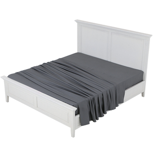 法国进口高端亚麻棉麻床单单件床笠1.8米1.5加厚单双人床罩三件套