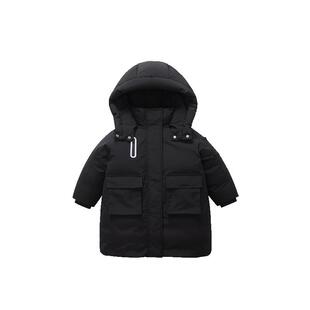 [三防工装]齐齐熊宝宝羽绒服男童长款秋冬极寒保暖儿童滑雪服外套