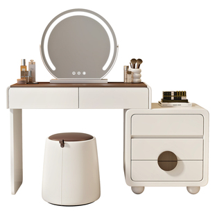 2026新款梳妆台卧室现代简约小户型化妆台斗柜一体实木床尾化妆桌