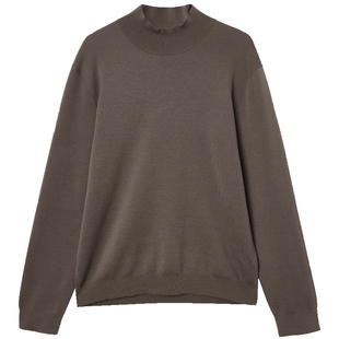 杰克琼斯男装秋冬毛衣针织衫2025年新款高领纯色合身长袖上衣