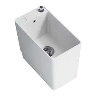 2025新款陶瓷拖把池超窄长型小尺寸落地式家用阳台卫生间洗墩布池