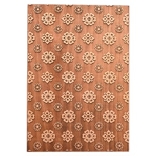 仿宋砑花笺板 砑石 砑光蜡 文房砑花板 复刻宋式卷草纹  经典纹样