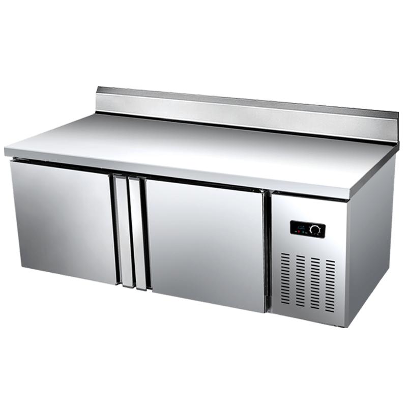 乐创冰柜商用工作台冷柜带靠背冷藏冷冻柜双温保鲜平冷操作台冰箱
