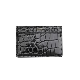 HXXXXS七夕高级感鳄鱼纹头层牛皮名片夹薄证件夹多卡位卡包